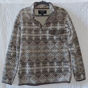 Southern Grit Southwestern/Tribal Print Pullover Tundra Fleece Sweater